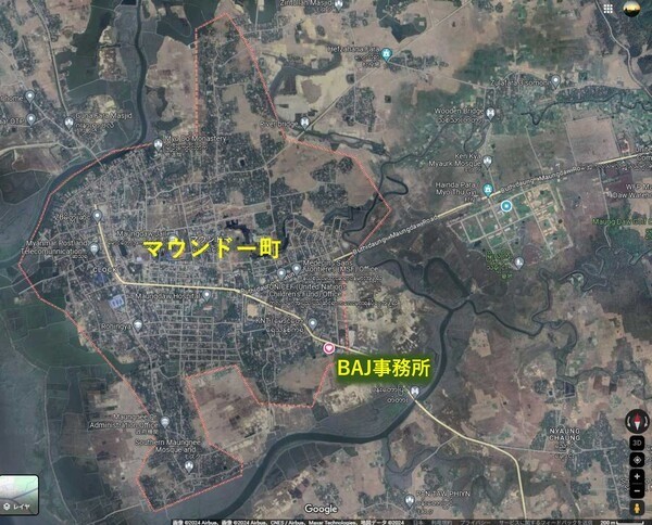 マウンドー町の現況とBAJ：ミャンマー