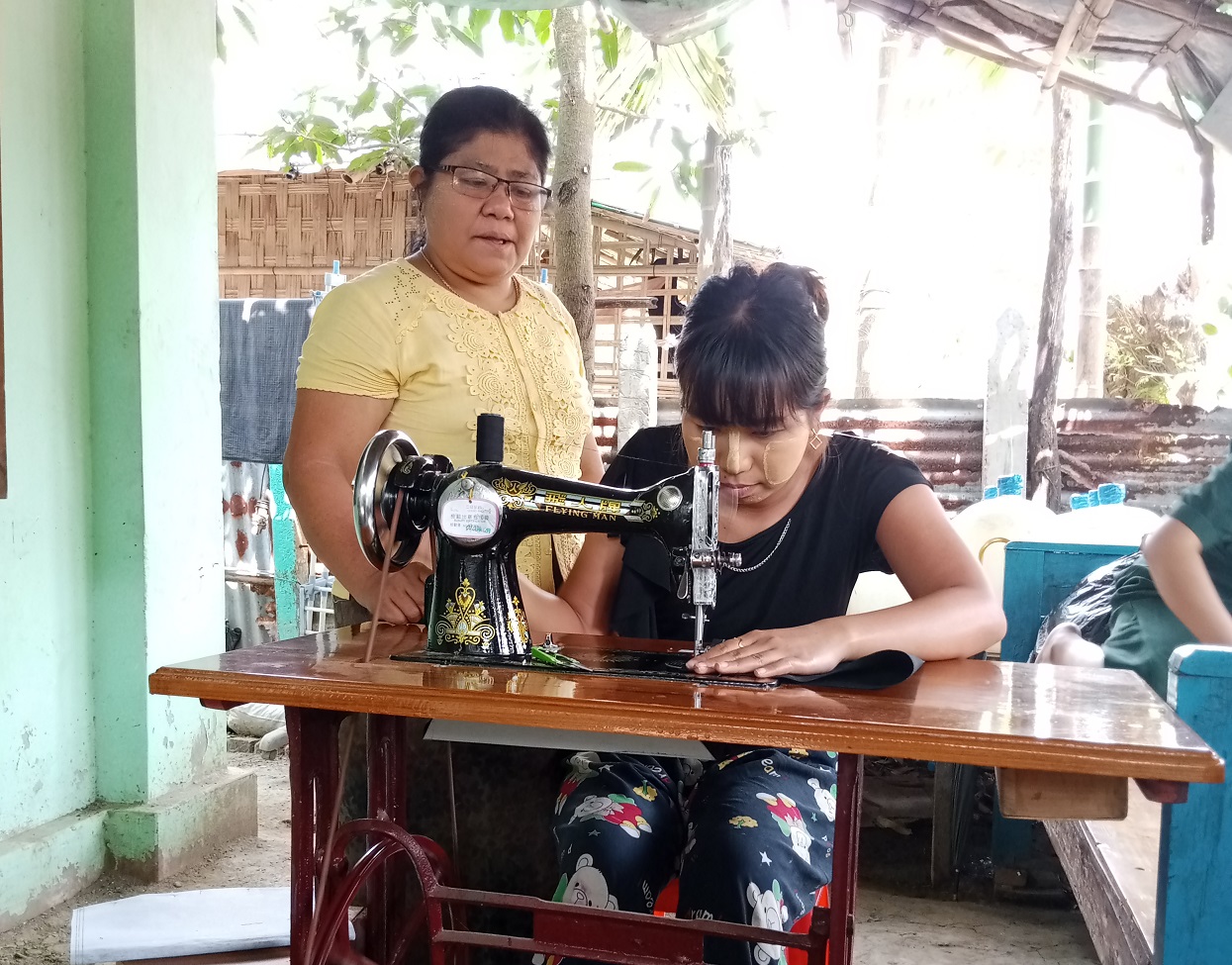 5月から裁縫教室を再開予定：ミャンマー