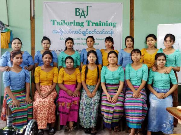 “2022年度”裁縫訓練コースが終了：ミャンマー